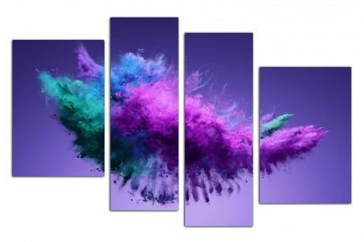 Модульная картина Фиолетовые краски