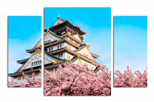 Модульная картина Самурайский замок